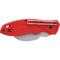 FastBack Hawk Bill Folding Knife, 2-1/4" Blade, Stainless Steel Blade, Plastic Handle Oxford Builders Supplies Inc