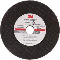 General-Purpose Cut-Off Wheel, 3" x 1/16", 3/8" Arbor, Type 27, Aluminum Oxide, 25000 RPM Oxford Builders Supplies Inc