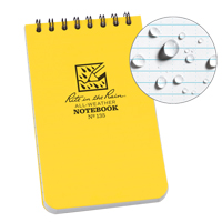 Carnet de notes de poche &agrave; spirale, Couverture souple, Jaune, 100 Pages, 3" , 5"  Oxford Builders Supplies Inc