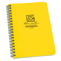 Side-Spiral Notebook, Soft Cover, Yellow, 64 Pages, 4-5/8" W x 7" L Oxford Builders Supplies Inc