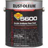 Peinture d'acrylique pour plancher Concrete Saver 5600 System, 1 gal., &agrave; l'eau, Brillant, Bleu Oxford Builders Supplies Inc