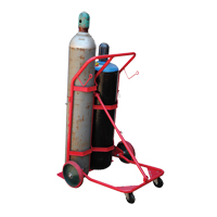 Chariot pour bouteilles, Roues Caoutchouc moul&eacute;, Base de 25-1/2"la x 7"lo, 350 lb Oxford Builders Supplies Inc