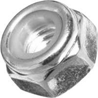 NE Standard Series Locknut Nylon Insert, 7/16"/7/16"-14 Dia., Zinc Plated, Coarse Oxford Builders Supplies Inc