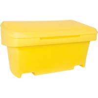 Contenant de rangement robuste pour l'ext&eacute;rieure pour sel et sable, 24" x 48" x 24", 10 pi³, Jaune Oxford Builders Supplies Inc
