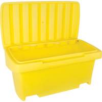 Contenant de rangement robuste pour l'ext&eacute;rieure pour sel et sable, 24" x 48" x 24", 10 pi³, Jaune Oxford Builders Supplies Inc