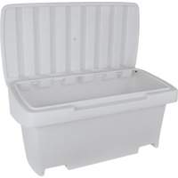 Contenant de rangement robuste pour l'ext&eacute;rieure pour sel et sable, 24" x 48" x 24", 10 pi³, Gris Oxford Builders Supplies Inc