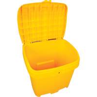 Salt & Sand Storage Bins, With Hasp, 21" x 27" x 26", 4.24 cu. ft., Yellow Oxford Builders Supplies Inc