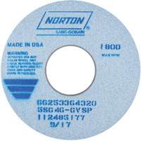 Tool Room Wheel, Type 01, Ceramic Alumina, 14" x 1-1/2" Oxford Builders Supplies Inc