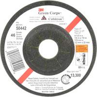 Green Corps Flexible Grinding Wheel, 4-1/2" x 1/8", 7/8" Arbor, Ceramic, Type 27 Oxford Builders Supplies Inc