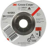 Green Corps Flexible Grinding Wheel, 5" x 1/4", 7/8" Arbor, Ceramic, Type 1 Oxford Builders Supplies Inc