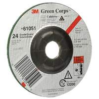 Green Corps Flexible Grinding Wheel, 5" x 1/4", 7/8" Arbor, Ceramic, Type 1 Oxford Builders Supplies Inc