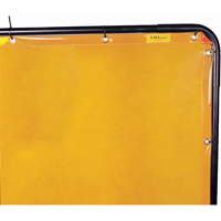 Lavashield Curtain, 68.5" x 68.5", High Transparency, Yellow Oxford Builders Supplies Inc