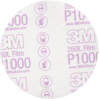 Hookit Finishing Film Disc, 5" Dia., P1000 Grit, Aluminum Oxide Oxford Builders Supplies Inc