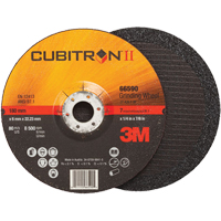 Cubitron II Depressed Centre Grinding Wheels, 4" x 1/4", 3/8" Arbor, Type 27 Oxford Builders Supplies Inc