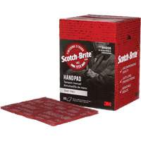Tampons manuels Scotch-Brite 7447, Oxyde d'aluminium, 9" x 6", Grain Tr&egrave;s fin Oxford Builders Supplies Inc