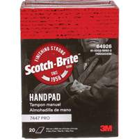 Tampons manuels Scotch-Brite 7447, Oxyde d'aluminium, 9" x 6", Grain Tr&egrave;s fin Oxford Builders Supplies Inc