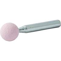 Vitrified Bond Mounted Point, B121, Aluminum Oxide, 1/2" Dia., 1/2" L, 80 Grit Oxford Builders Supplies Inc