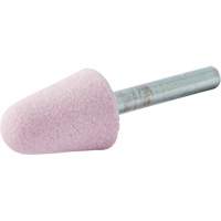 Vitrified Bond Mounted Point, A5, Aluminum Oxide, 3/4" Dia., 1-1/8" L, 80 Grit Oxford Builders Supplies Inc