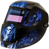Masque de soudage Carrera ArcOne, 2" lo x 3" la Champ de vision, Teinte 9 - 13, Bleu Oxford Builders Supplies Inc