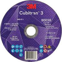 Meule &agrave; tronçonner Cubitron 3, 6" x 0,045", Type T27, C&eacute;ramique, 10 200 Tr/min Oxford Builders Supplies Inc