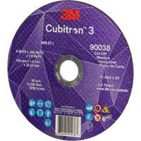 Meule &agrave; tronçonner Cubitron 3, 6" x 0,045", Type T27, C&eacute;ramique, 10 200 Tr/min Oxford Builders Supplies Inc