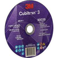 Cubitron 3 Cut-Off Wheel, 7" x 0.09", 7/8" Arbor, Type T27, Ceramic, 8500 RPM Oxford Builders Supplies Inc