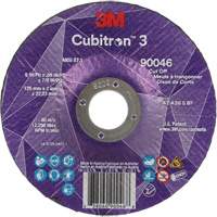 Cubitron 3 Cut-Off Wheel, 5" x 0.09", 7/8" Arbor, Type T27, Ceramic, 12250 RPM Oxford Builders Supplies Inc