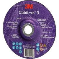 Meule &agrave; tronçonner Cubitron 3, 6" x 0,045", Arbre de 7/8", Type T27, C&eacute;ramique, 10 200 Tr/min Oxford Builders Supplies Inc