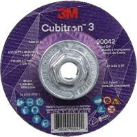 Cubitron 3 Cut-Off Wheel, 4-1/2" x 0.09", 5/8"-11 Arbor, Type T27, Ceramic, 13300 RPM Oxford Builders Supplies Inc