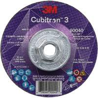 Cubitron 3 Cut-Off Wheel, 4-1/2" x 0.045", 5/8"-11 Arbor, Type T27, Ceramic, 13300 RPM Oxford Builders Supplies Inc