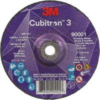 Cubitron 3 Depressed Centre Grinding Wheel, 4" x 1/4", 3/8" Arbor, Ceramic, Type T27 Oxford Builders Supplies Inc