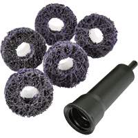Trousse de disques de nettoyage pour moyeu de frein Pro Brake Hub Roloc Scotch-Brite, Grain Extra grossier, Carbure de silicium Oxford Builders Supplies Inc