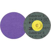 Disque en fibre Roloc Cubitron 3, 4" dia., Grain 80+, C&eacute;ramique Oxford Builders Supplies Inc