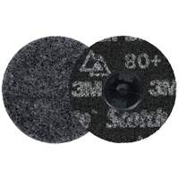 Meule robuste pour le conditionnement de pr&eacute;cision des surfaces Scotch-Brite Roloc, HD-DR, 3" dia., Grain 80+, C&eacute;ramique Oxford Builders Supplies Inc