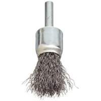 Stem Mounted Crimped Wire Brush, 3/4", 0.006" Fill, 1/4" Shank Oxford Builders Supplies Inc