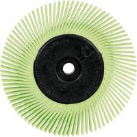 Scotch-Brite Type A Precision Radial Bristle Brush PN-RB with Adapter, Ceramic, 50+ Grit, 6" Dia. Oxford Builders Supplies Inc