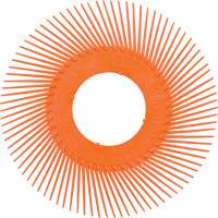 Scotch-Brite Type C Precision Radial Bristle Brush PN-RB without Adapter, Ceramic, 80+ Grit, 7-5/8" Dia. Oxford Builders Supplies Inc