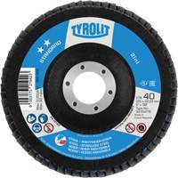 ZA 40 - B425 Standard 2-in-1 Flap Disc, 5" x 7/8", Type 27A, 40 Grit, Zirconia Alumina Oxford Builders Supplies Inc