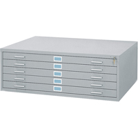 Classeurs en acier pour plans, 5 Tiroirs, 46-3/8" la x 35-3/8" p x 16-1/2" h Oxford Builders Supplies Inc