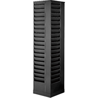 Pr&eacute;sentoirs, Rotatif, 92 fentes, Acier, 14-1/8" la x 14-1/8" p x 66" h Oxford Builders Supplies Inc
