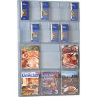 Pr&eacute;sentoirs, Mural, 6 fentes, Plastique, 30" la x 45" p x 45" h Oxford Builders Supplies Inc