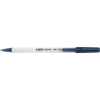 Stylo &agrave; bille Bic Round Stic, Bleu, 1 mm Oxford Builders Supplies Inc