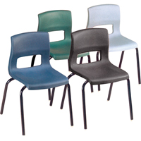 Horizon Chairs, Plastic, Black Oxford Builders Supplies Inc
