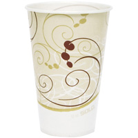 Disposable Cups, Paper, 12 oz., Multi-Colour Oxford Builders Supplies Inc