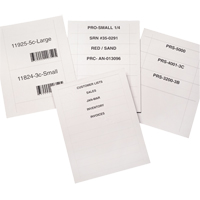 Bin Buddy Label Holders, 48" L x 8" W Oxford Builders Supplies Inc