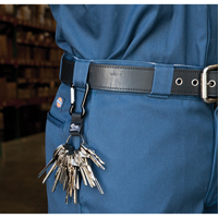 Porte-cl&eacute;s &agrave; mousqueton, M&eacute;tal en alliage de zinc, C&acirc;ble 4-1/2", Fixation Mousqueton Oxford Builders Supplies Inc