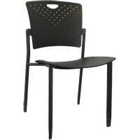 Chaises empilables MaxX StaxX, Polypropyl&egrave;ne, Hauteur 17-1/4", Capacit&eacute; 275 lb, Noir Oxford Builders Supplies Inc