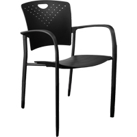 Chaises empilables MaxX StaxX, Polypropyl&egrave;ne, Hauteur 17-1/4", Capacit&eacute; 275 lb, Noir Oxford Builders Supplies Inc