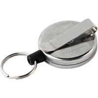 Original Self Retracting Reels #485-HDK, Chrome, 48" Cable, Belt Clip Attachment Oxford Builders Supplies Inc