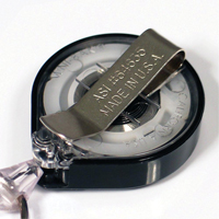 Retractable Mini-Bak&reg; ID Badge Holders, Plastic, 36" Cable, Belt Clip Attachment Oxford Builders Supplies Inc